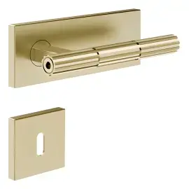 Дверна ручка Incastri Gessi 75544-727 Brass Brushed PVD — вид на білому тлі
