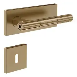 Дверна ручка Incastri Gessi 75544-791 Deep Bronze Brushed PVD — вид на білому тлі