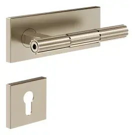 Дверна ручка Incastri Gessi 75545-149 Finox Brushed Nickel — вид на білому тлі