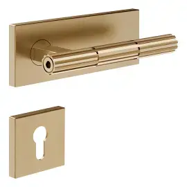 Дверна ручка Incastri Gessi 75545-726 Warm Bronze Br. PVD — вид спереду