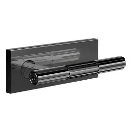 Дверна ручка Incastri Gessi 75546-706 Black Metal PVD — вид на білому тлі