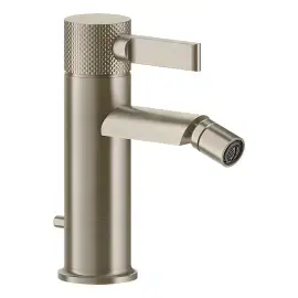 Смеситель для биде Inciso Gessi 58007-149 Finox Brushed Nickel — вид на белом фоне