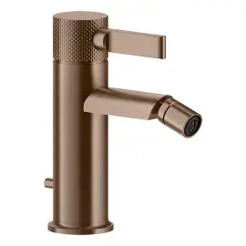 Змішувач для біде Inciso Gessi 58007-708 Copper Brushed PVD — вид спереду