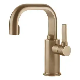 Змішувач для раковини Inciso Gessi 58009-726 Warm Bronze Br. PVD — вид спереду