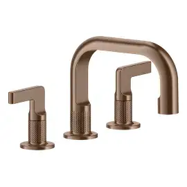 Змішувач для раковини Inciso Gessi 58011-708 Copper Brushed PVD — вид на білому тлі