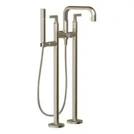 Змішувач для ванни Inciso Gessi 58029-149 Finox Brushed Nickel — вид спереду