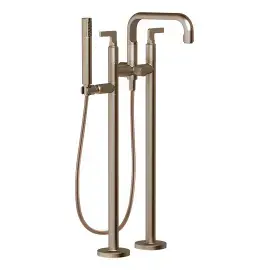 Змішувач для ванни Inciso Gessi 58029-761 Coffee Bronze Brushed PVD — вид спереду
