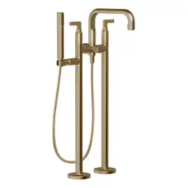 Змішувач для ванни Inciso Gessi 58029-791 Deep Bronze Brushed PVD — вид спереду