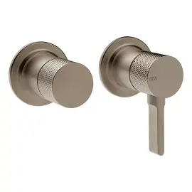 Змішувач для душу Inciso Gessi 58077-761 Coffee Bronze Brushed PVD — вид на білому тлі