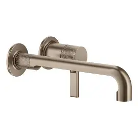 Змішувач для раковини Inciso Gessi 58089-761 Coffee Bronze Brushed PVD — вид спереду