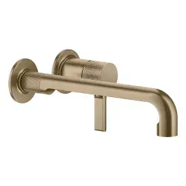 Змішувач для раковини Inciso Gessi 58089-791 Deep Bronze Brushed PVD — вид спереду