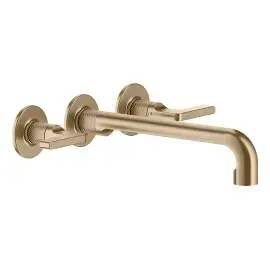 Змішувач для раковини Inciso Gessi 58092-726 Warm Bronze Br. PVD — вид на білому тлі