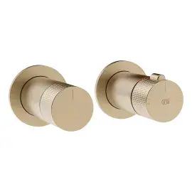Змішувач для душу Inciso Gessi 58133-726 Warm Bronze Br. PVD — вид спереду