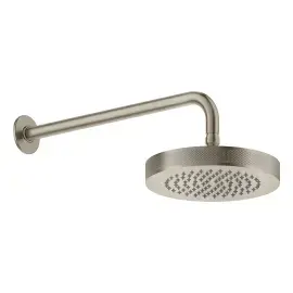 Верхній душ Inciso Gessi 58185-149 Finox Brushed Nickel — вид на білому тлі