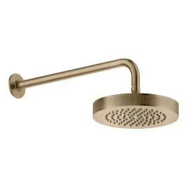 Верхний душ Inciso Gessi 58185-726 Warm Bronze Br. PVD — вид на белом фоне