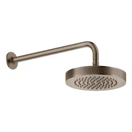 Верхній душ Inciso Gessi 58185-761 Coffee Bronze Brushed PVD — вид на білому тлі