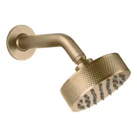 Верхній душ Inciso Gessi 58189-726 Warm Bronze Br. PVD — вид на білому тлі