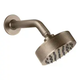 Верхній душ Inciso Gessi 58189-761 Coffee Bronze Brushed PVD — вид на білому тлі