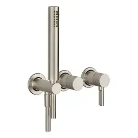 Змішувач для ванни Inciso Gessi 58345-149 Finox Brushed Nickel — вид на білому тлі