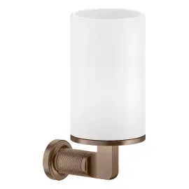 Склянка для зубних щіток Inciso Gessi 58507-708 Copper Brushed PVD — вид на білому тлі