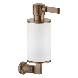 Дозатор для рідкого мила Inciso Gessi 58513-708 Copper Brushed PVD — вид на білому тлі