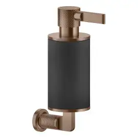Дозатор для рідкого мила Inciso Gessi 58514-708 Copper Brushed PVD — вид спереду