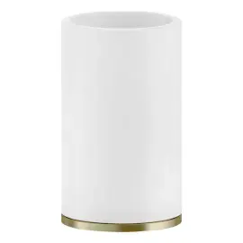 Склянка для зубних щіток Ventaglio Gessi 58531-727 Brass Brushed PVD — вид на білому тлі