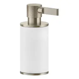 Дозатор для рідкого мила Inciso Gessi 58537-149 Finox Brushed Nickel — вид на білому тлі
