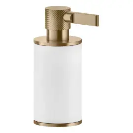 Дозатор для рідкого мила Inciso Gessi 58537-726 Warm Bronze Br. PVD — вид спереду