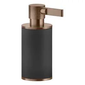 Дозатор для рідкого мила Inciso Gessi 58538-708 Copper Brushed PVD — вид на білому тлі