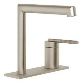 Змішувач для раковини Ingranaggio Gessi 63515-149 Finox Brushed Nickel — вид на білому тлі