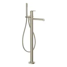 Змішувач для ванни Ingranaggio Gessi 63528-149 Finox Brushed Nickel — вид спереду