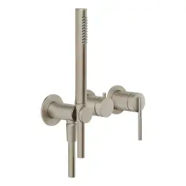 Змішувач для душу Ingranaggio Gessi 63545-149 Finox Brushed Nickel — вид спереду