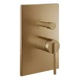 Змішувач для душу Ingranaggio Gessi 63577-726 Warm Bronze Br. PVD — вид спереду
