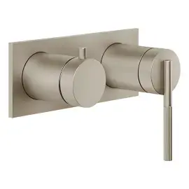 Змішувач для душу Ingranaggio Gessi 63579-149 Finox Brushed Nickel — вид на білому тлі