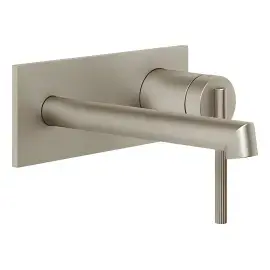 Змішувач для раковини Ingranaggio Gessi 63588-149 Finox Brushed Nickel — вид спереду