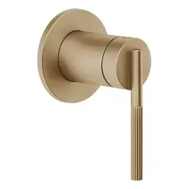 Змішувач прихованого монтажу Ingranaggio Gessi 63609-726 Warm Bronze Br. PVD — вид на білому тлі