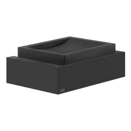 Мильниця Inverso Gessi 20802-299 Matte Black — вид на білому тлі