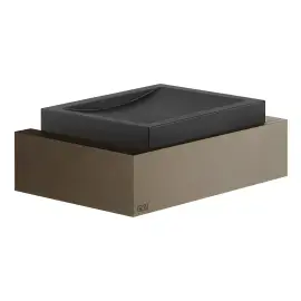 Мильниця Inverso Gessi 20802-761 Coffee Bronze Brushed PVD — вид на білому тлі
