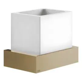 Склянка для зубних щіток Inverso Gessi 20807-726 Warm Bronze Br. PVD — вид на білому тлі