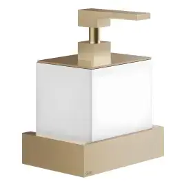 Дозатор для рідкого мила Inverso Gessi 20813-726 Warm Bronze Br. PVD — вид спереду
