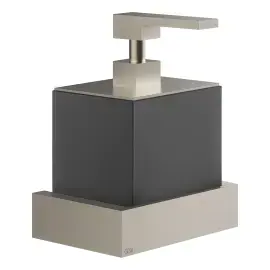 Дозатор для рідкого мила Inverso Gessi 20814-149 Finox Brushed Nickel — вид на білому тлі