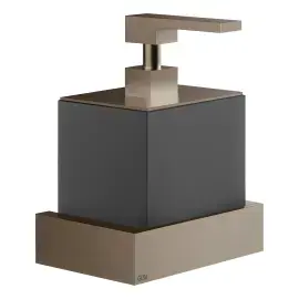 Дозатор для рідкого мила Inverso Gessi 20814-761 Coffee Bronze Brushed PVD — вид спереду