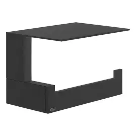 Тримач для туалетного паперу Inverso Gessi 20849-299 Matte Black — вид спереду