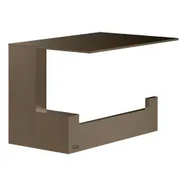 Тримач для туалетного паперу Inverso Gessi 20849-761 Coffee Bronze Brushed PVD — вид спереду