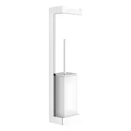 Стійка з йоржиком та тримачем Inverso Gessi 20867-031 Chrome — вид спереду