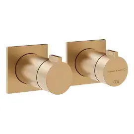 Змішувач для душу Inverso Gessi 73034-726 Warm Bronze Br. PVD — вид спереду