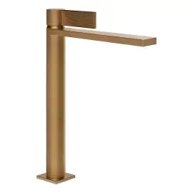 Змішувач для раковини Inverso Gessi 73504-791 Deep Bronze Brushed PVD — вид спереду