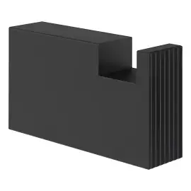 Гачок Inverso Gessi 73521-299 Matte Black — вид спереду