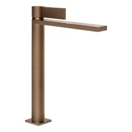 Змішувач для раковини Inverso Gessi 73604-761 Coffee Bronze Brushed PVD — вид на білому тлі